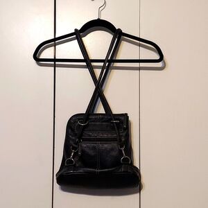 Clark's genuine leather backpack black